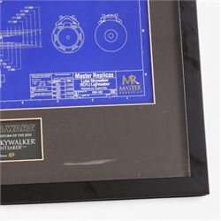 Master Replicas Star Wars Luke Skywalker's Lightsaber no. SW-102,  1:1 scale, in box with outer cardboard sleeve, with certificate, separate acrylic display case and plaque, limited edition no. 2045/2500
