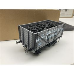 '0' gauge - two Finescale Wagons by Skytrex, SMR2 kit-built and painted for H.C. Bull & Co Ltd; both boxed; and Peco unmade wagon kit in opened packaging (3)