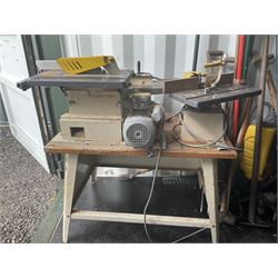 Table saw , bench planer , router table all in one station. - THIS LOT IS TO BE COLLECTED BY APPOINTMENT FROM DUGGLEBY STORAGE, GREAT HILL, EASTFIELD, SCARBOROUGH, YO11 3TX