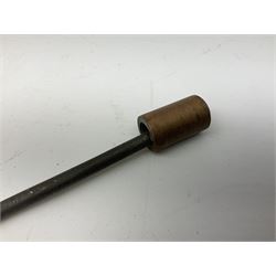 Patinated 'bronze' fantasy dagger, the 26cm blade, hilt and scabbard cast with dragons L50cm overall; hand forged iron spearhead L29.5cm; and a stiletto blade (3)