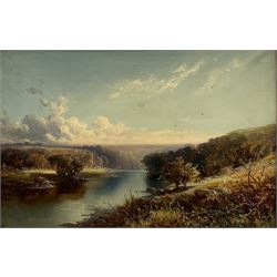 Tom Seymour (British 1840-1904): River Landscape, oil on canvas signed 39cm x 60cm