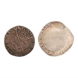Two Elizabeth I silver one shilling coins