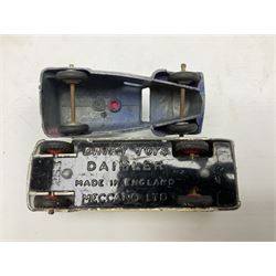 Dinky - Bedford 10cwt Van 'Kodak' No.480, boxed; and six unboxed and playworn models including Trojan Chivers Jellies van, loudspeaker van, Daimler Ambulance, N.C.B. Electric Van and two buses (7)