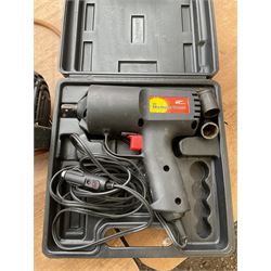 Pair of McCulloch and Challenge Extreme electric chainsaws together with electric Impact wrench  - THIS LOT IS TO BE COLLECTED BY APPOINTMENT FROM DUGGLEBY STORAGE, GREAT HILL, EASTFIELD, SCARBOROUGH, YO11 3TX