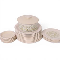 Hornsea Pottery Fleur tea and dinner wears, including teapot, milk jug, eleven dinner plates, covered dishes etc