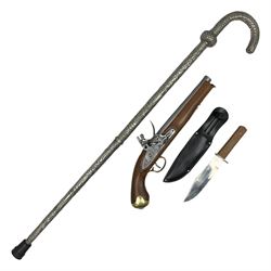 Reproduction non-firing flintlock pistol