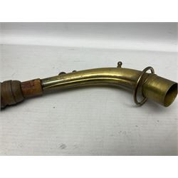 Lacquered brass 'King' alto saxophone inscribed Made by the H.N. White Co.' (Cleveland Ohio) with crook, serial no.84128; also stamped No.1 549 911 and Pat D 8-18-25; in fitted carrying case 