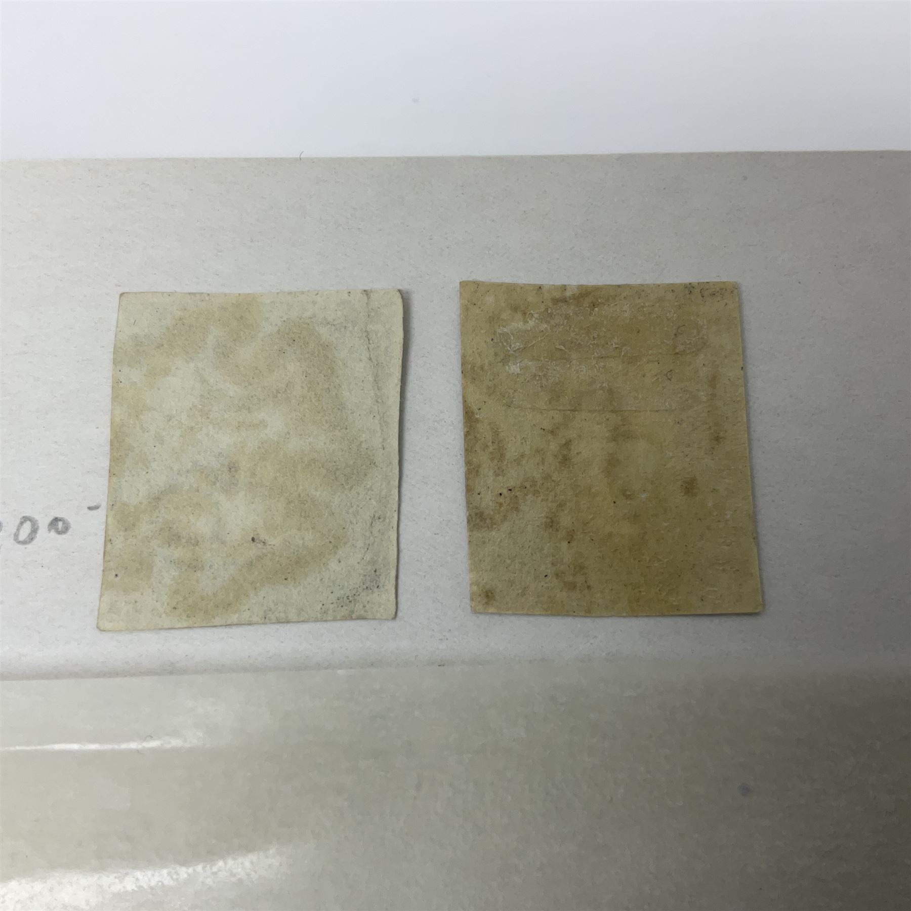 Mostly Great British Queen Victoria stamps, including penny black with black MX cancel, 1840 two pence blue with black cancel, imperf penny reds singles and pairs, perf penny reds stars and plates, various postmarks or cancels, penny reds on pieces or covers, halfpenny 'bantams', other QV issues with some higher values etc, housed in a blue stockbook