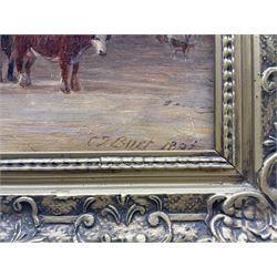 Charles Thomas Burt (British 1823-1902): Harlech Castle, oil on canvas signed and dated 1892, 50cm x 75cm 