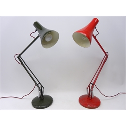  Two Anglepoise desk lamps, one stamped 'Anglepoise Lighting', the other unmarked (2)  