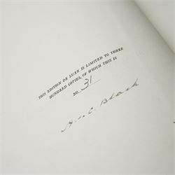 Large collection of Mortimer Menpes and AC Black travel books including notable limited and signed volumes 'Durbar' signed 888/1000, 'Paris' de-luxe edition 147/500, 'Cruikshank's Water-Colours' signed 31/300, 'Yorkshire Coast & Moorland Scenes' signed by Gordon Home 150/200 etc approx 100 volumes