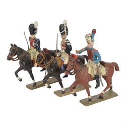 French CBG Lucotte Napoleonic, Grenadiers a Cheval de la Garde, mounted figures, comprisin...
