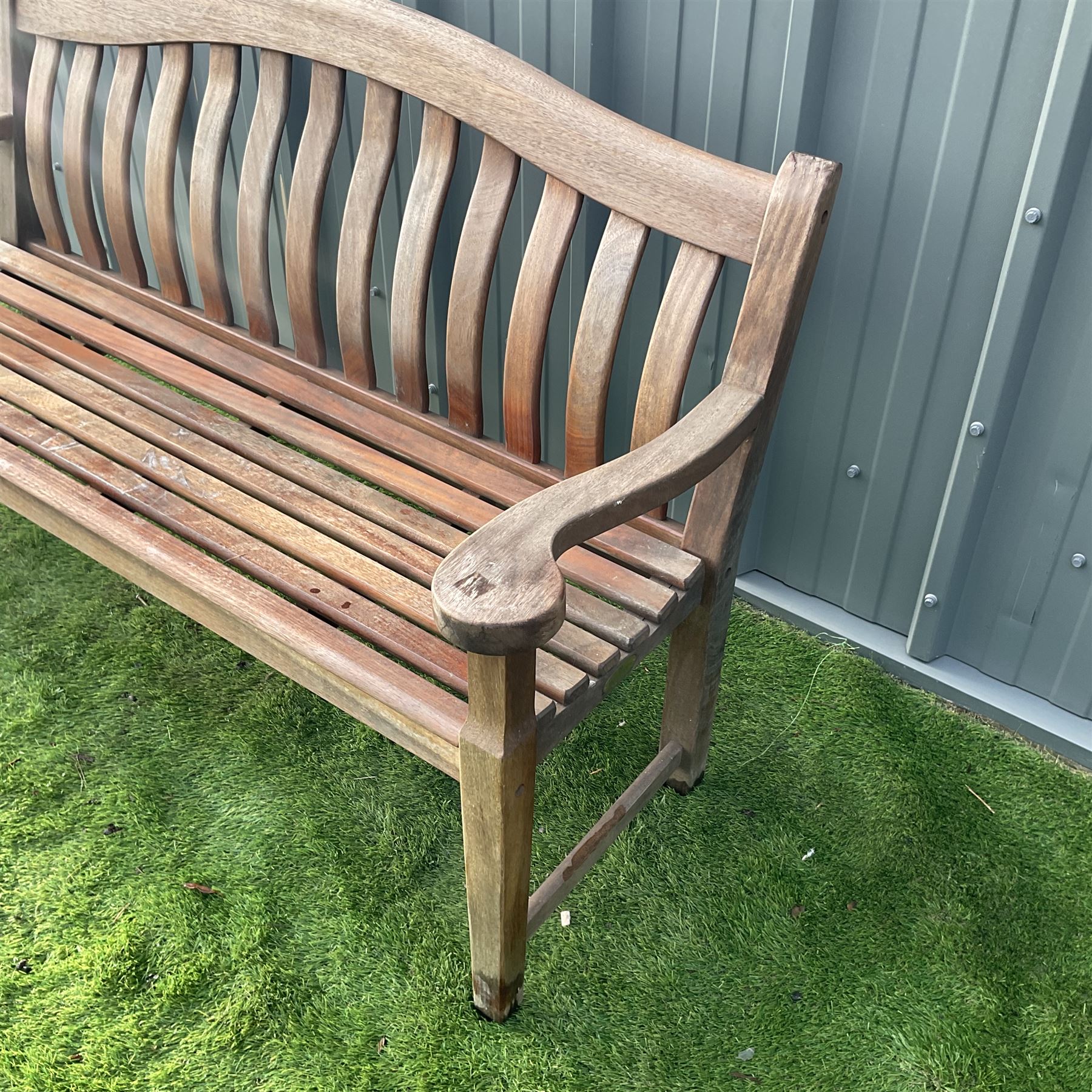 Alexander Rose Hardwood garden bench with cover  - THIS LOT IS TO BE COLLECTED BY APPOINTMENT FROM DUGGLEBY STORAGE, GREAT HILL, EASTFIELD, SCARBOROUGH, YO11 3TX