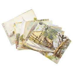 James Brindle (British 1892-1977): Landscapes, set twelve watercolours signed max 29cm x 3...