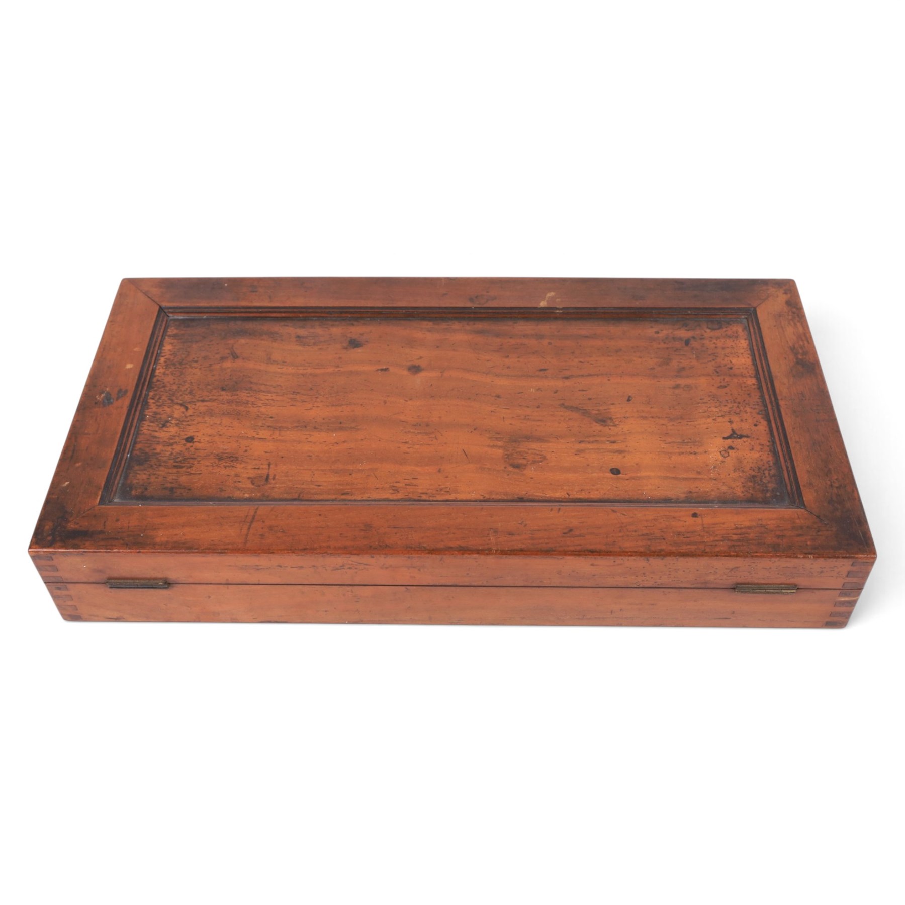 Holborn Surgical Instrument Co. Ltd set of opticians testing lenses, in fitted wooden box