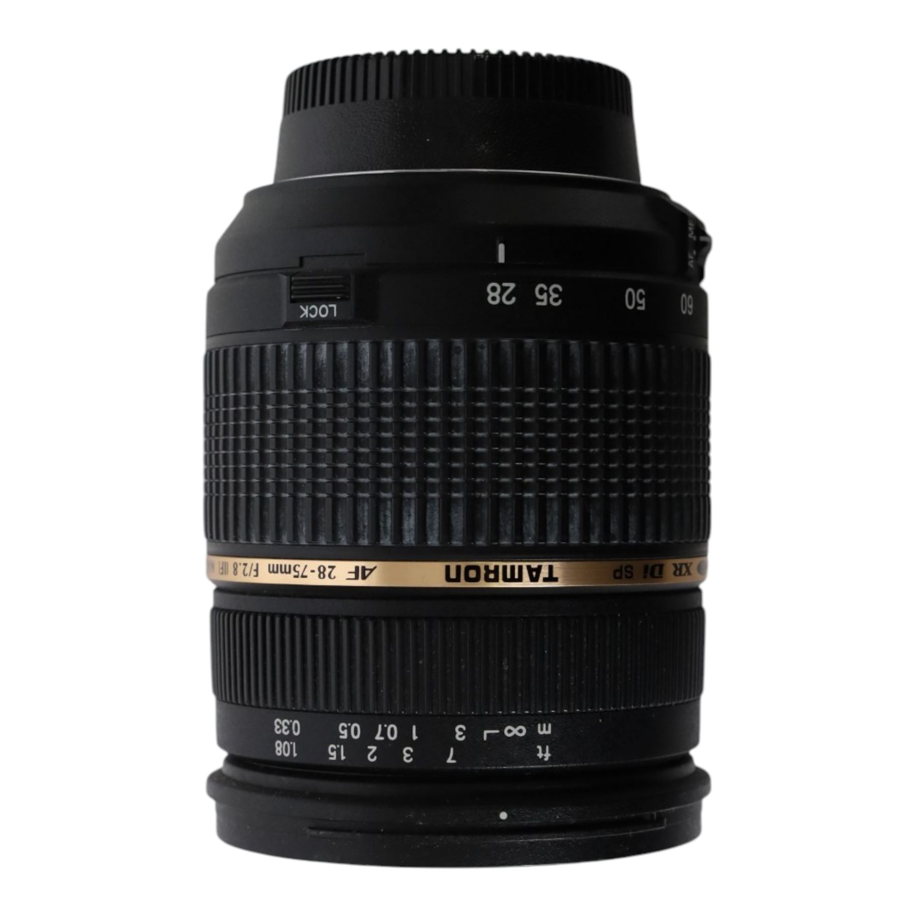 Five AF and AF-S lenses, comprising Nikon Nikkor AF-S 18-55mm 1:3.5-5.6G, Nikon Nikkor AF-S 55-200mm 1:4-5.6G ED, Nikon Nikkor 18-35mm 1:3.5-4.5G, Nikon Nikkor AF 50mm 1:1.8 D and a Tamron AF 28-75mm f/2.8 