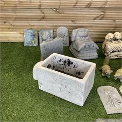 Collection of composite stone garden figures and ornaments - THIS LOT IS TO BE COLLECTED BY APPOINTMENT FROM DUGGLEBY STORAGE, GREAT HILL, EASTFIELD, SCARBOROUGH, YO11 3TX