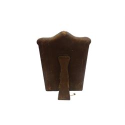 Early 20th century continental silver mounted dressing table top mirror, of rectangular form, the frame embossed with vacant reserve, lattice work, flower heads and C scrolls, with easel style support verso, unmarked but tests as silver, overall H49.5cm W31.5cm