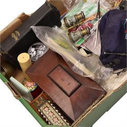 Tony Lama buckle, Austin spare parts catalogue, Swiss army knife, BBC Radio Test Match cap, horn handled letter opener etc