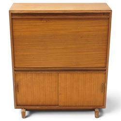 Robert Heritage (1927-2008) for Beaver & Tapley - Mid 20th century teak bureau, fall front...
