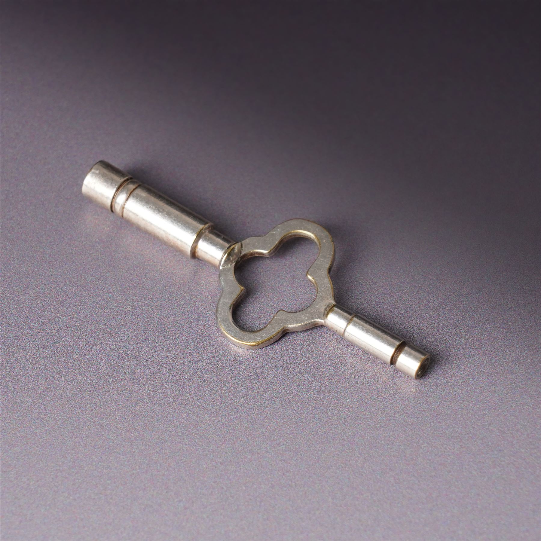 Chas Frodsham - Elizabeth II commemorative miniature carriage clock with platform lever escapement, gilt brass dial inscribed  'Elizabeth of Glamis' in domed silver case with chain handle H8cm London 1980 with key