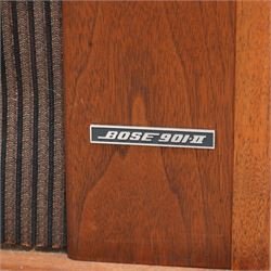 BOSE - set of four 901 Series II speakers, teak cased on tulip stands