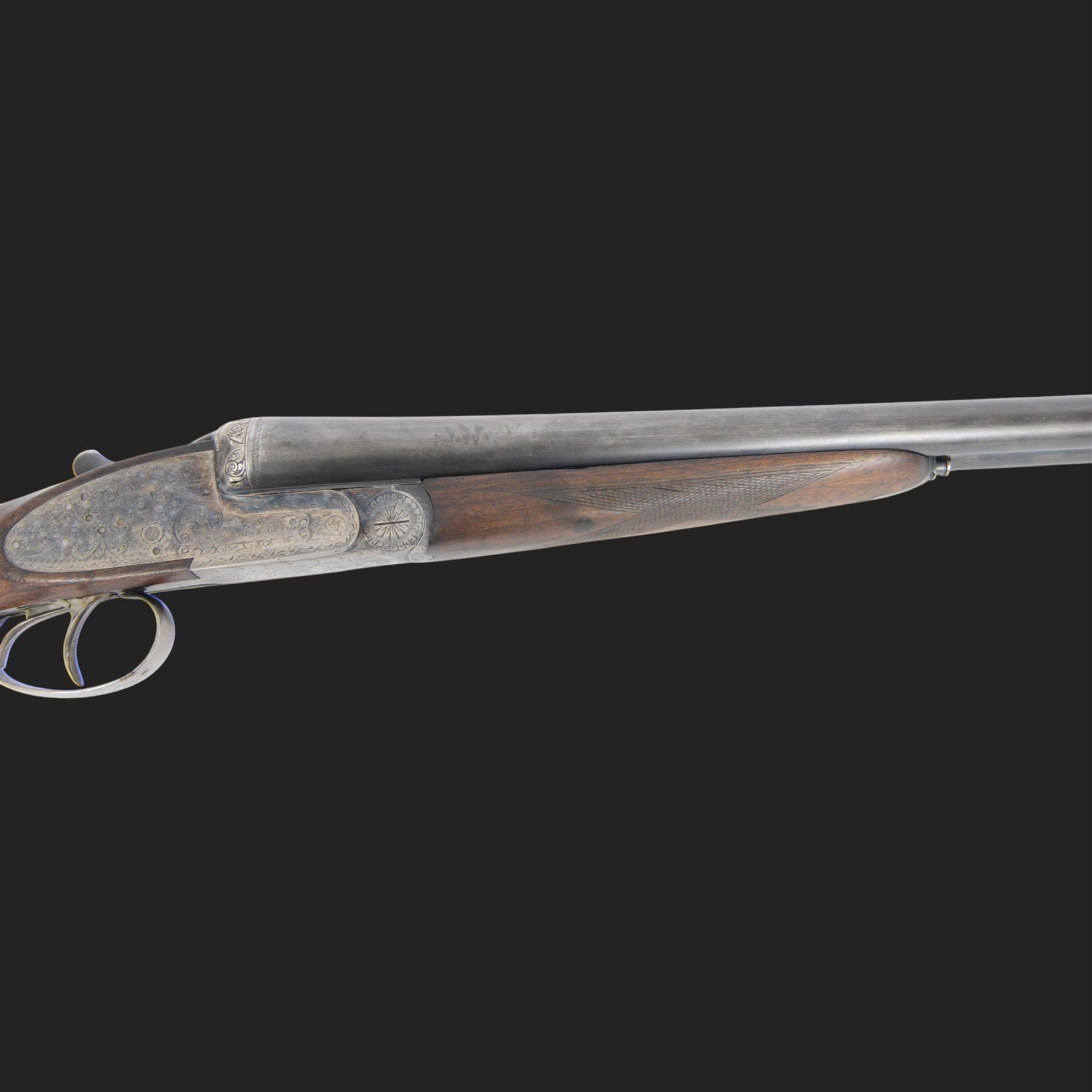 Black Sabel De Luxe, 12 bore double trigger sidelock ejector, side by side double barrel shotgun with 63cm (25