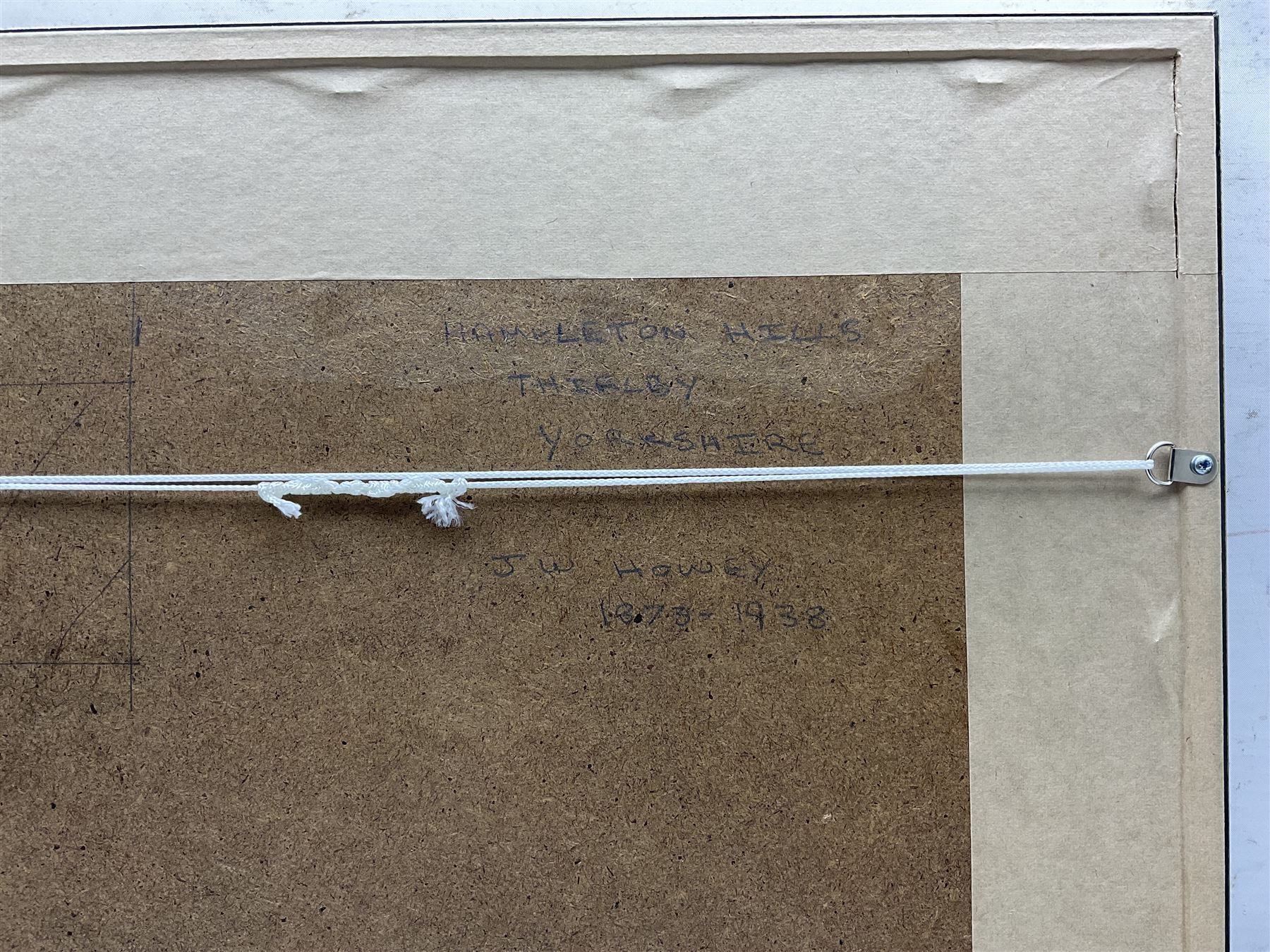 John William Howey (Staithes Group 1873-1938): 'Hambleton Hills - Thirlby', watercolour signed and dated 1923, titled in a later hand verso 26.5cm x 36cm