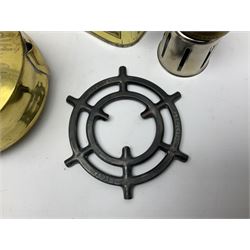 Brass Fogoa Hipolito camping stove burner, in original box together with a similar Optimus example