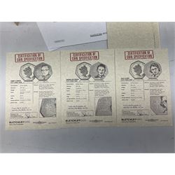 Queen Elizabeth II Tristan Da Cunha 2021 Bletchley Park seven coin set, including 'Bombe Machine' 9ct gold coin weighing 2.75 grams, housed in a presentation folders with certificates