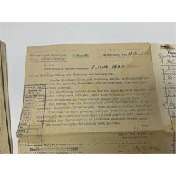 WW2 German Luftwaffe Service Record Folder and Book