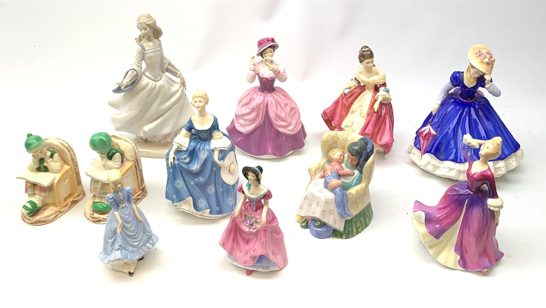 A group of Royal Doulton figurines, comprising Sweet Dreams HN2380