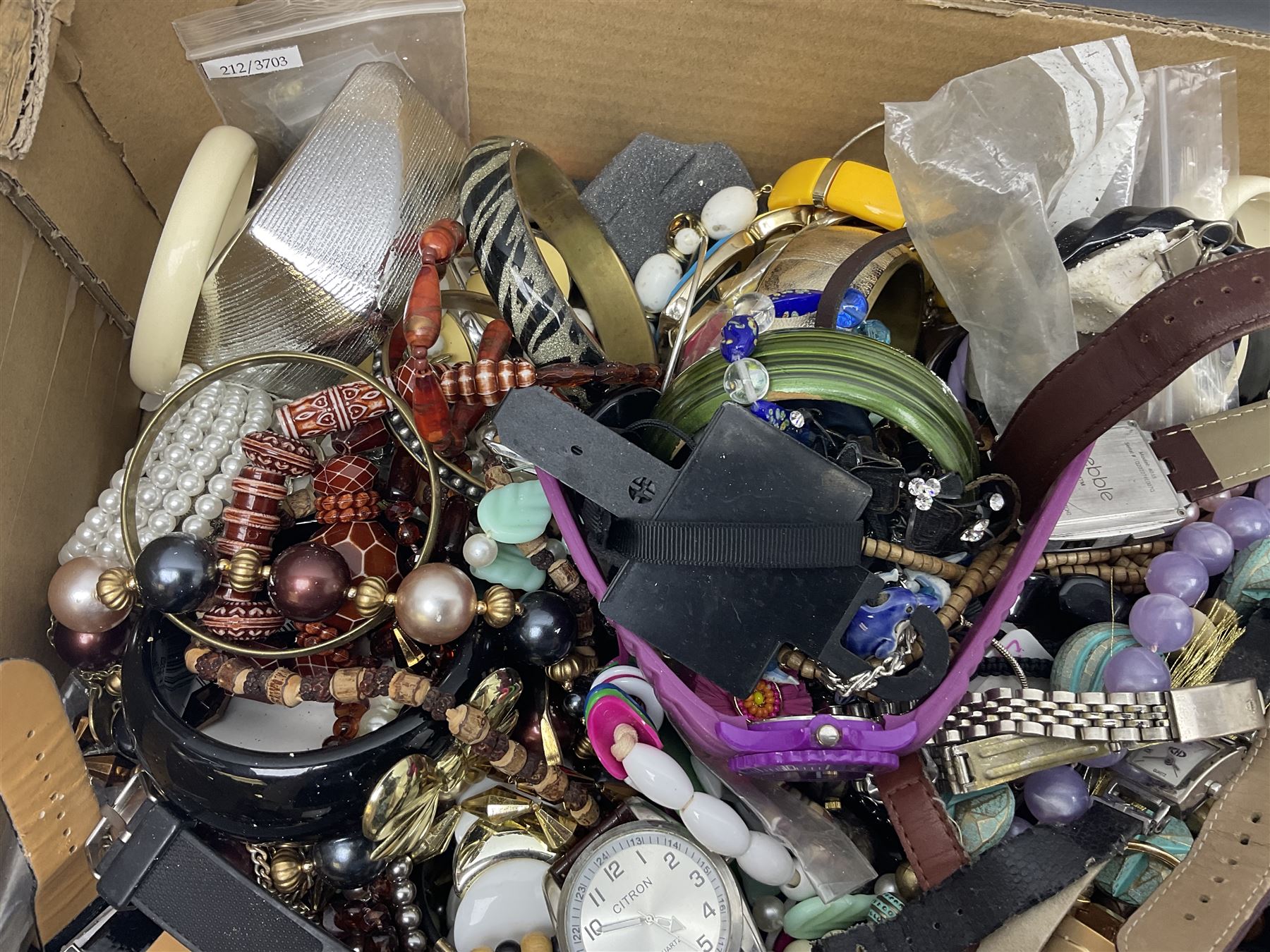 Large collection of mainly costume jewellery with some silver jewellery and watches to include Maurice Lacroix