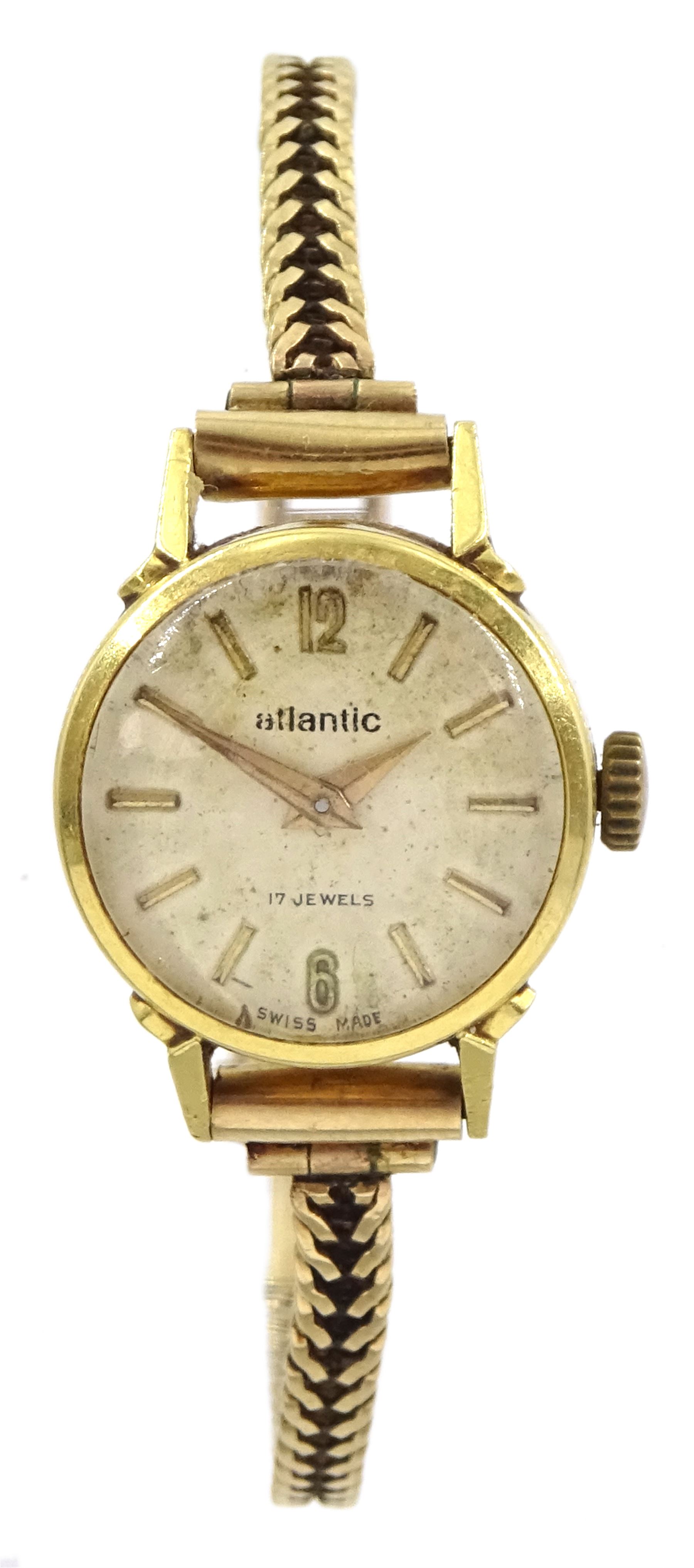 Atlantic ladies 18ct gold manual wind wristwatch Wrist Pocket