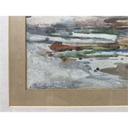 William Ednie Rough (Scottish 1892-1935): On the Coast of Scotland, watercolour signed 25cm x 35cm