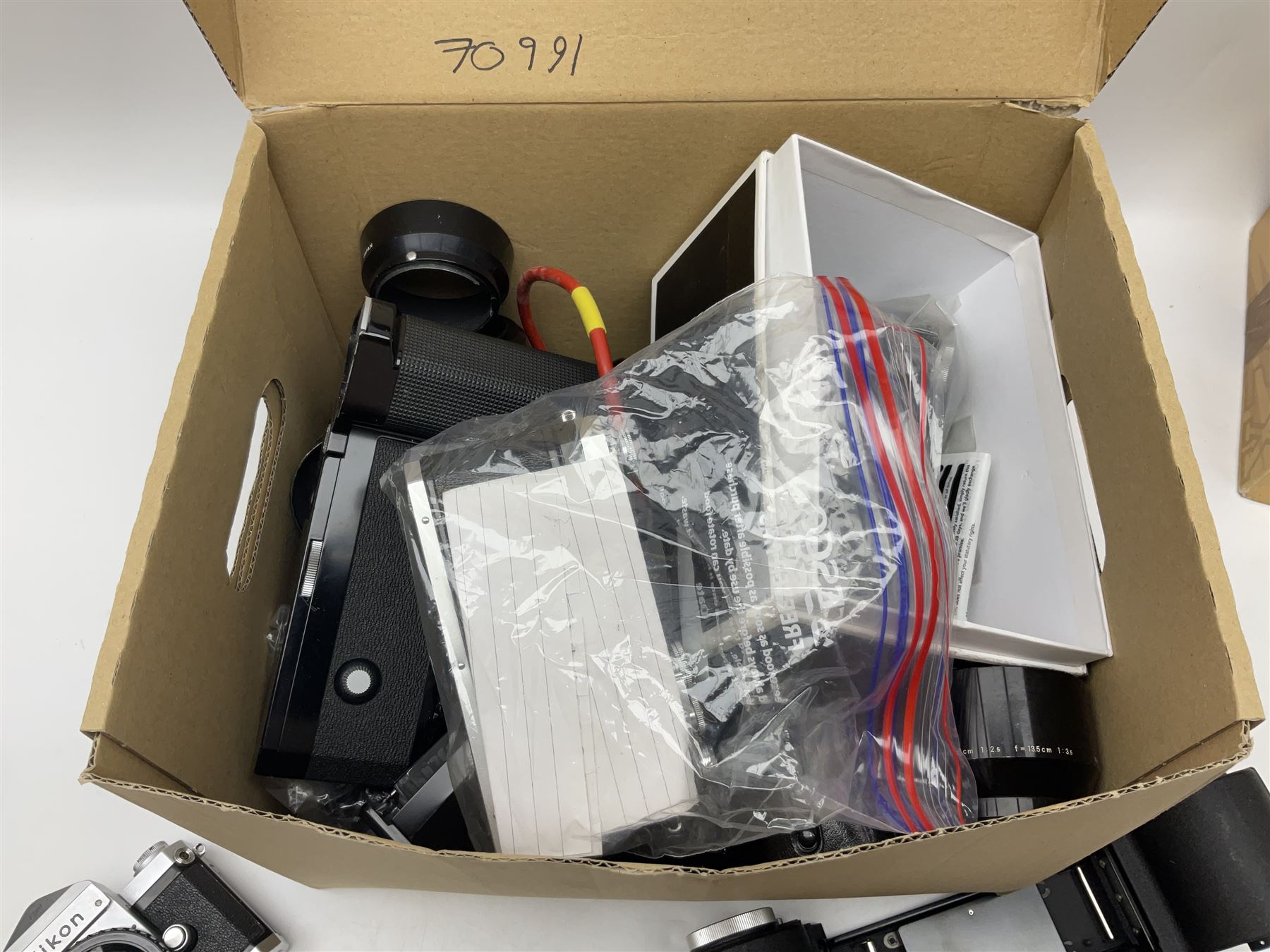 Nikon F-401 camera body, serial no. 2064766, together with Nikon Shutter Speed range, serial no.106395, and other Nikon equipment and camera bodies 