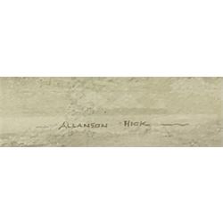 Allanson Hick (British 1898-1975): 'St James Club Piccadilly London', watercolour signed, titled verso 39cm x 50cm