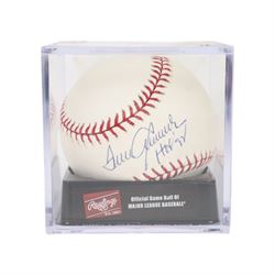 Signed Tom Seaver Rawlings baseball with HOF '92 inscription, contained within an acrylic display box, with JSA certificate of authenticity