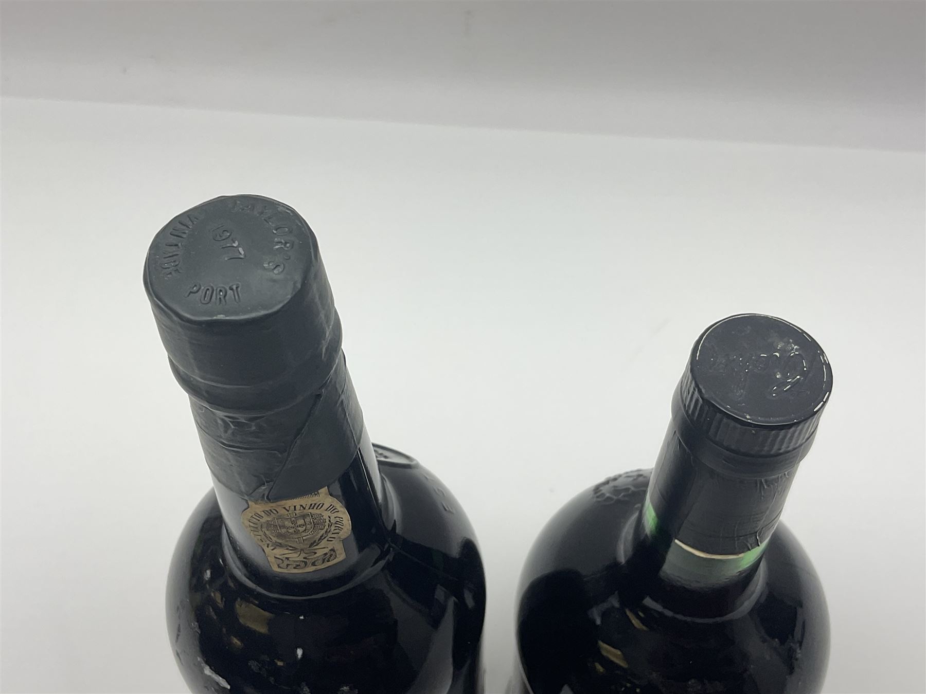 Taylor's, 1977 vintage port, 75cl 21% proof and Wiese & Krohn, Senador port, 75cl 19% vol (2)
