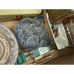 Collection of vintage cigarettes, cigars, ashtrays and other smoking related collectables