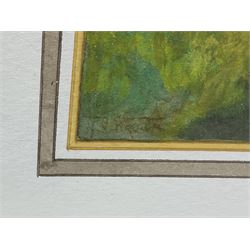 Nathan Stanley Brown (British 1890-1980): 'Beggars Bridge Glaisdale' & 'Early Morning Mist in the Forest', pair watercolours signed, titled verso 26cm x 42cm (2) 