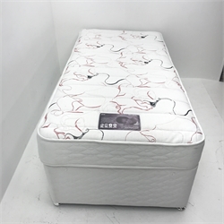 Dreams Iris 3’ divan bed, single drawers, W93cm, H63cm, L192cm