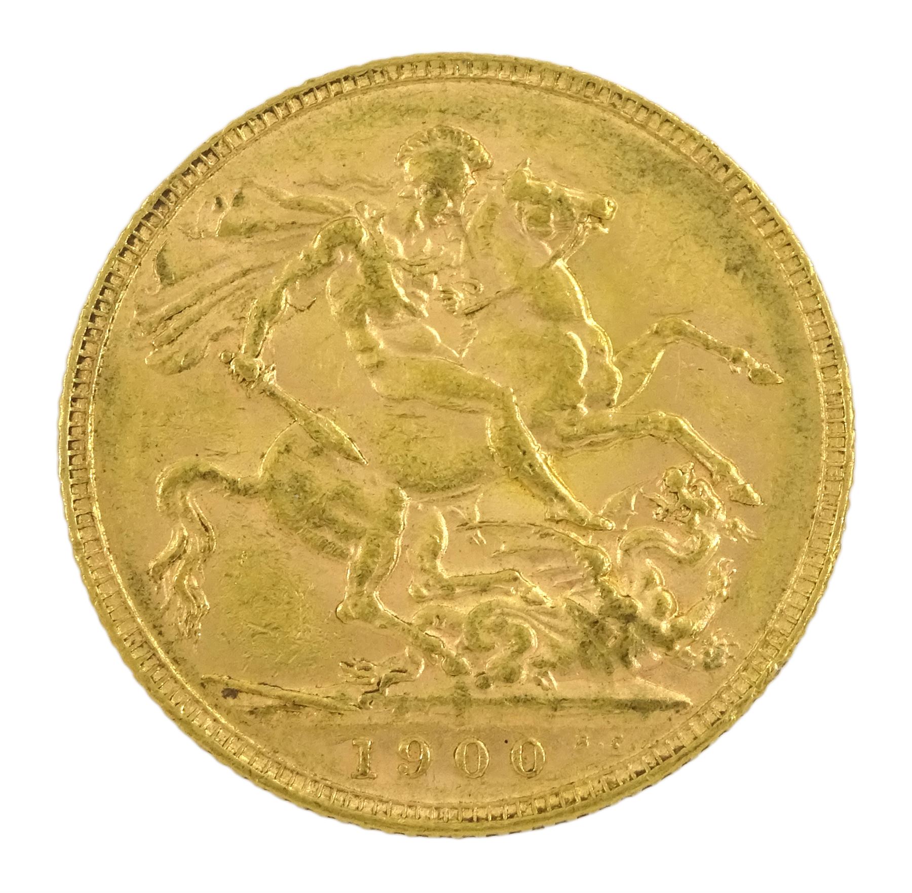 Queen Victoria 1900 gold full sovereign coin