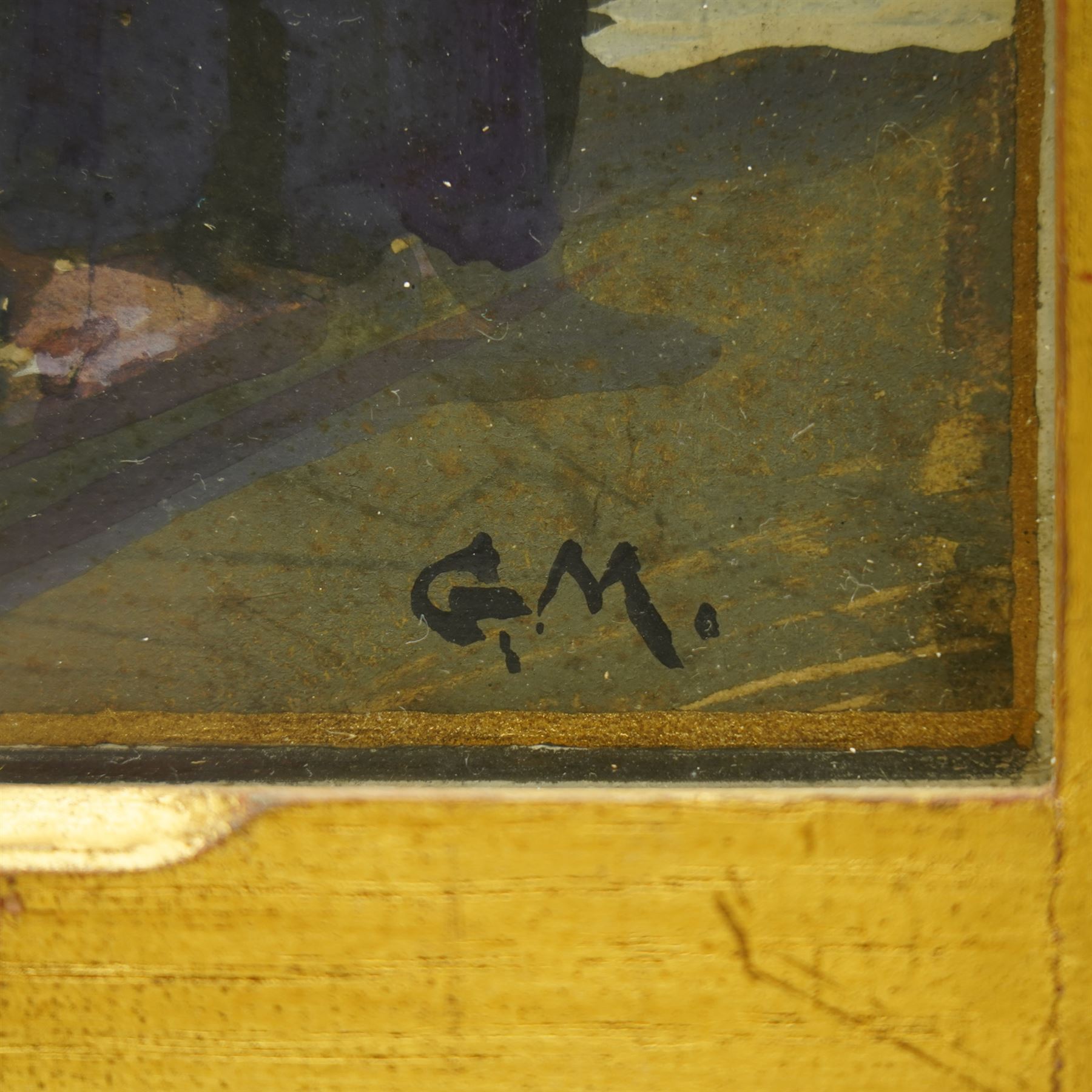Gerald Edward Moira (British 1867-1959): Mural Design - Venetian Renaissance, pair gouache and oil on board one signed with initials 39cm x 58cm
Provenance: with Campbell Wilson galleries
