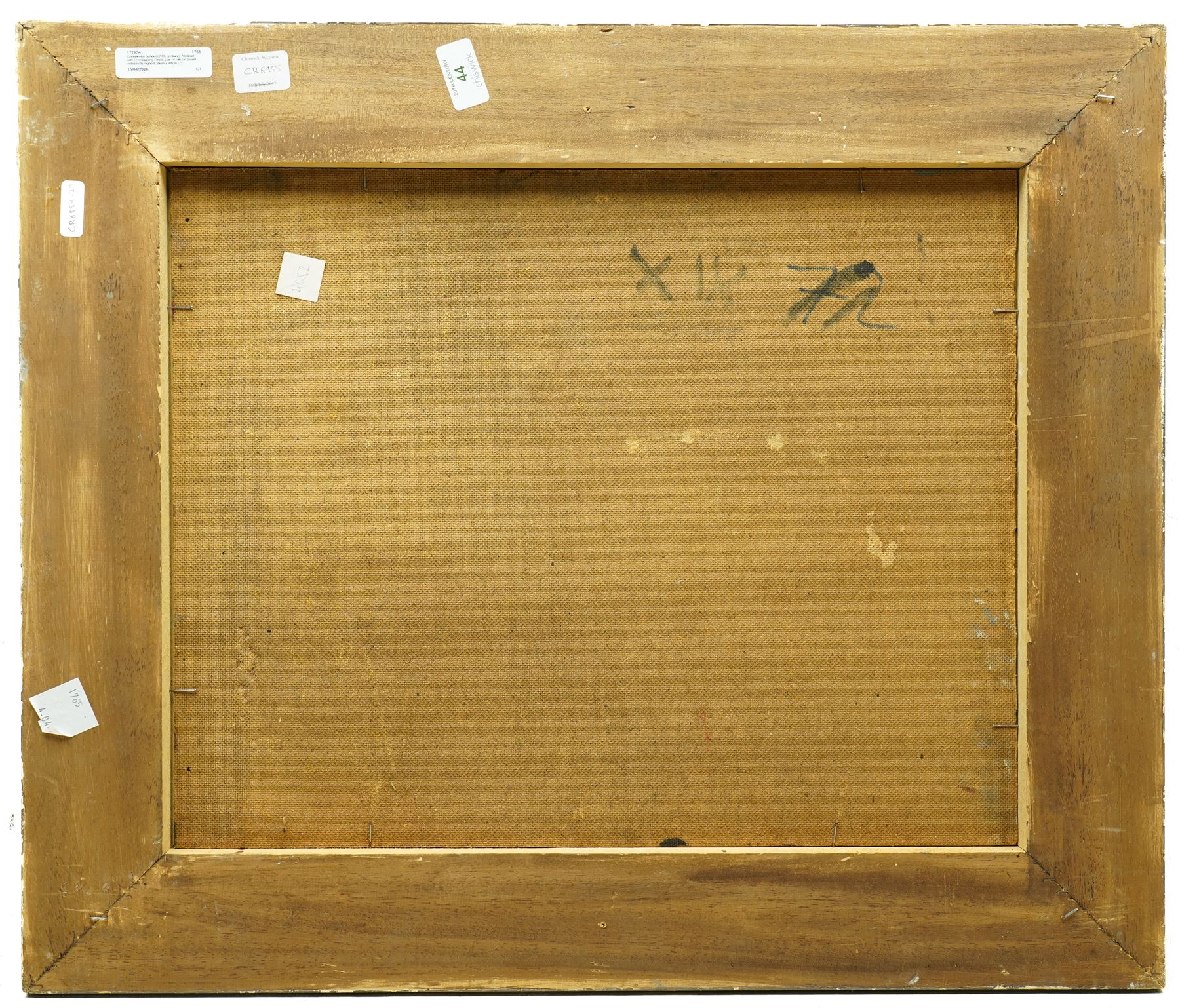 Continental School (20th century): Abstract with Overlapping Discs, pair of oils on board indistinctly signed 38cm x 48cm (2)