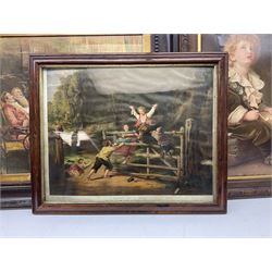 After Charles Haigh Wood 'To be or not to be' colour print, together with collection of early 20th Century prints (10) 