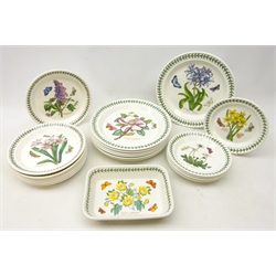  Portmeirion 'Botanic Garden' table ware comprising eight dinner plates, seven side plate, six smaller plates and serving dish (21)  