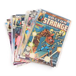 Fifty-six Marvel Bronze Age and later 'Doctor Strange' comic books, spanning years 1979 onwards, comprising volume 2 issues #36-#81, 'Doctor Strange Sorcerer Supreme' issues #1-#5 and some annuals