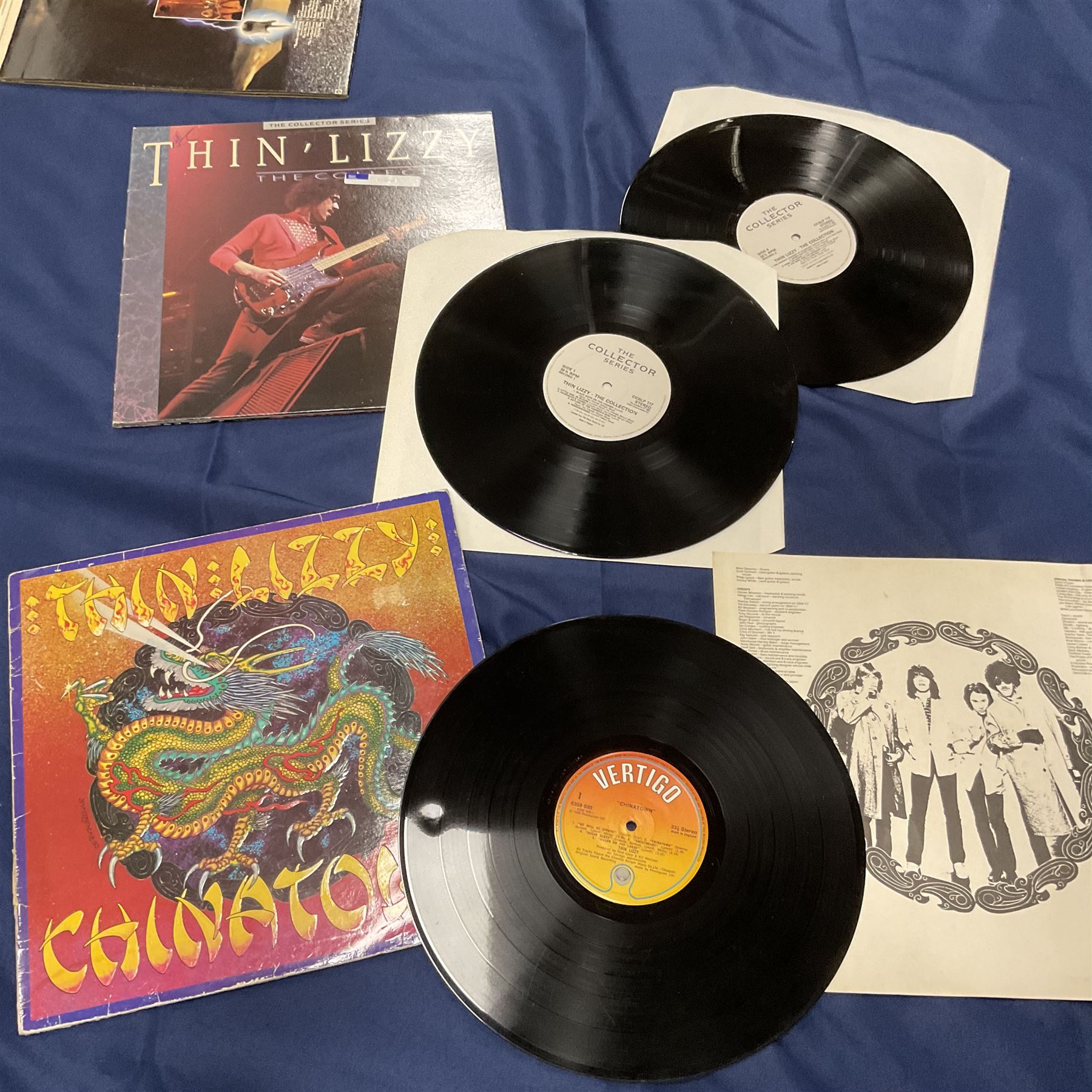 Mostly hard rock vinyl LPs including AC/DC 'Powerage