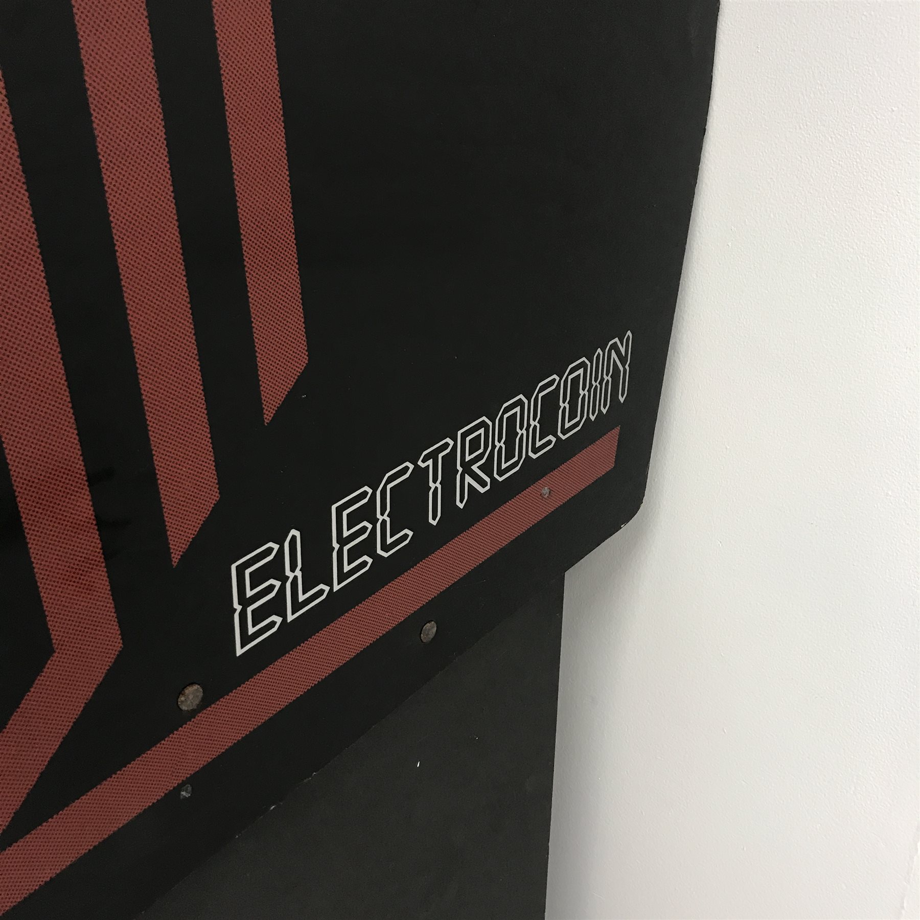 Electrocoin 'Xenon' arcade machine, with two game cartridges 'R-Type Leo' and 'Seibu Soccer', W69cm, H187cm, D93cm